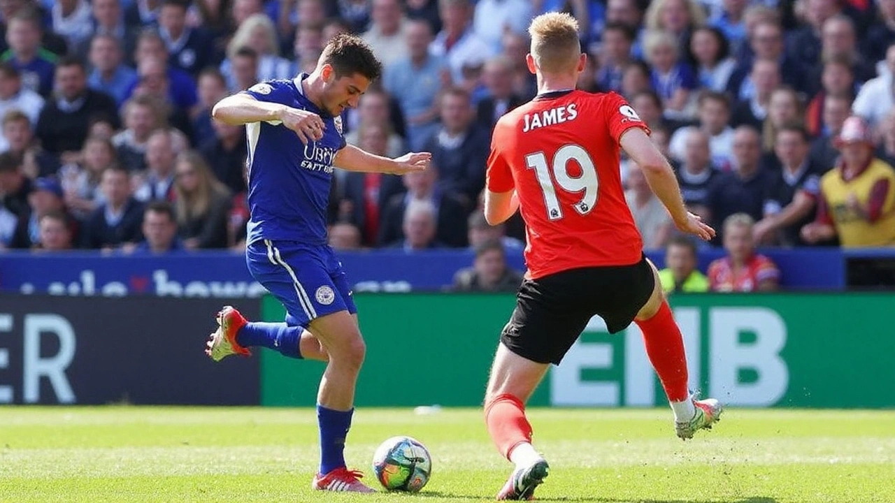 Leicester edge Birmingham 2-1 with late winner to go top of the Championship