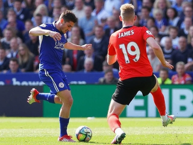 Leicester edge Birmingham 2-1 with late winner to go top of the Championship